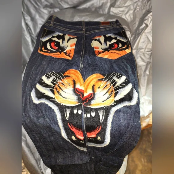 NWOT Parish Tiger Jeans. Size 34 DEADSTOCK. NEVER WASHED OR WORN - Picture 1 of 7